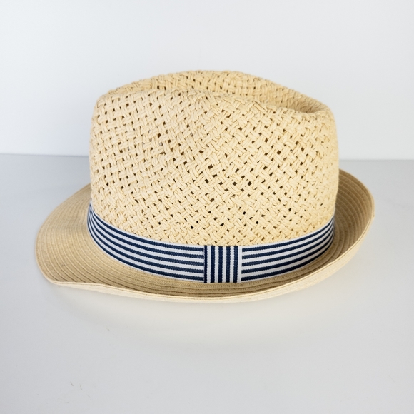 INC International Concepts Open-Braid Fedora - Tan - Picture 2 of 3
